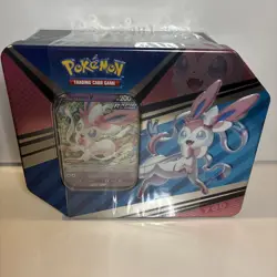 Pokemon TCG Sylveon V Heroes Tin Brand New Factory Sealed 820650851322 - Image 1