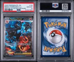 Mega Charizard X EX 125/094 PSA 10 SIR Pokemon Phantasmal Flames - Image 3
