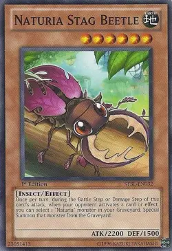 Naturia Stag Beetle - STBL-EN032 - Common - 1st Edition NM Yugioh Starstrike Bla - Image 1