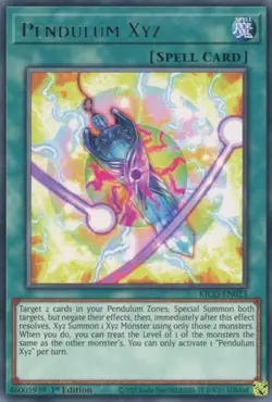 Pendulum Xyz - KICO-EN023 - Rare - 1st Edition NM Yugioh King's Court - Image 1