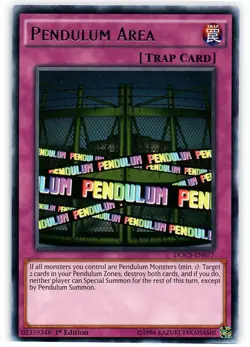 Pendulum Area - DOCS-EN077 - Rare - 1st Edition NM Yugioh Dimension of Chaos - D - Image 1