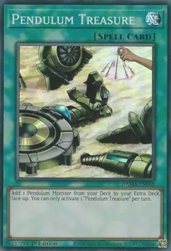 Pendulum Treasure - DAMA-EN068 - Super Rare - 1st Edition NM Yugioh Dawn of Maje - Image 1