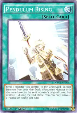 Pendulum Rising - CROS-EN064 - Common - 1st Edition LP Yugioh Crossed Souls - CR - Image 1