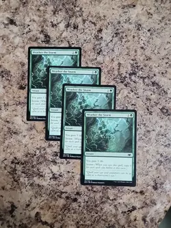 4x Weather the Storm NM-Mint, English Modern Horizons MTG Magic Unplayed Playset - Image 1
