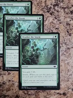 4x Weather the Storm NM-Mint, English Modern Horizons MTG Magic Unplayed Playset - Image 5