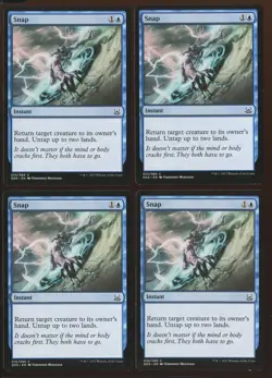 4x Snap Common Ex/LP Duel Deck Mind Might Playset Magic the Gathering MTG - Image 1