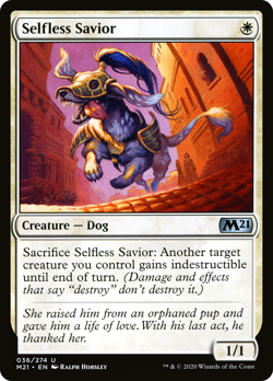 SELFLESS SAVIOR X 4 N/M CORE SET 2021 MAGIC THE GATHERING - Image 1