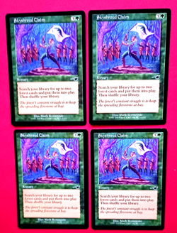 Magic the Gathering MTG Nemesis SKYSHROUD CLAIM X 4 PLAYSET VLP/EX R 2000 - Image 1