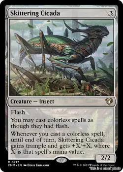 Skittering Cicada [CMM - 717] - NM TCG MTG - Image 1