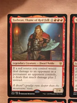 4x Torbran, Thane of Red Fell **NEAR MINT** **UNPLAYED** MTG - Image 2