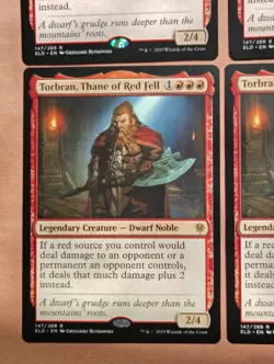 4x Torbran, Thane of Red Fell **NEAR MINT** **UNPLAYED** MTG - Image 5