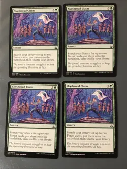 Skyshroud Claim X4 Battlebond Ex/NM Condition See Pics Front Back - Image 1