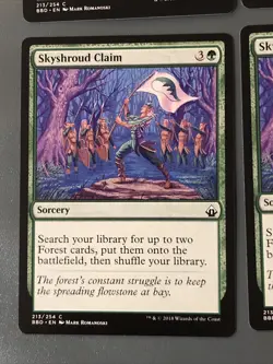 Skyshroud Claim X4 Battlebond Ex/NM Condition See Pics Front Back - Image 3
