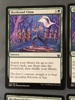 Skyshroud Claim X4 Battlebond Ex/NM Condition See Pics Front Back - Image 5