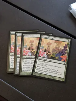 Utopia Sprawl x4 2006 Dissension PLAYSET Green Common Enchantment MTG NM AZ1 - Image 1