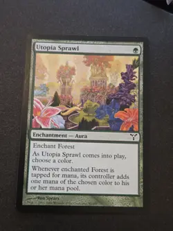Utopia Sprawl x4 2006 Dissension PLAYSET Green Common Enchantment MTG NM AZ1 - Image 2