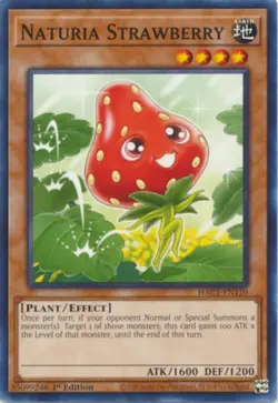 Naturia Strawberry - HAC1-EN110 - Common - 1st Edition NM Yugioh Hidden Arsenal - Image 1