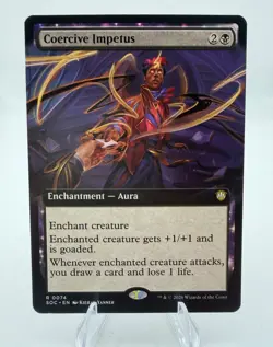 Coercive Impetus (Extended Art) R Commander: Secrets of Strixhaven 74 NM - Image 1