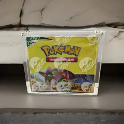 Pokemon TCG Sword & Shield Evolving Skies Booster Box New Sealed With Acrylic - Image 1