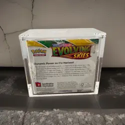 Pokemon TCG Sword & Shield Evolving Skies Booster Box New Sealed With Acrylic - Image 2