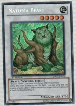 Naturia Beast - HA02-EN026 - Secret Rare - 1st Edition NM Yugioh Hidden Arsenal - Image 1