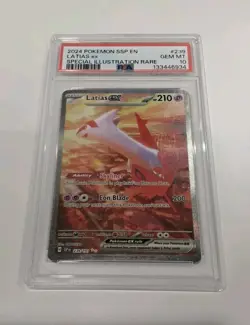 2024 Pokemon Surging Sparks Latias Ex #239 GEM MT PSA 10 Special Illustr. Rare - Image 2