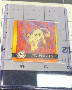 1999 ArtBox Pokemon Action Flipz Series 1 - #28 Meowth/Persian *GREAT CONDITION* - Image 1