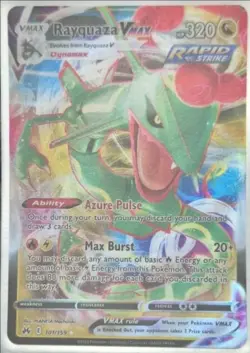Pokemon TCG Rayquaza Vmax Crown Zenith 101/159 Holo Ultra Rare - Image 1