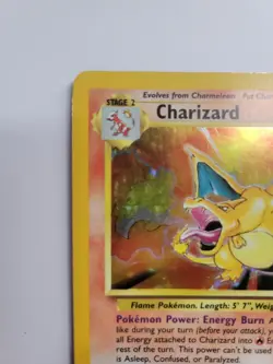 Charizard Base Set Holo Unlimited 4/102 Pokemon Card WOTC LP/MP Vintage - Image 4