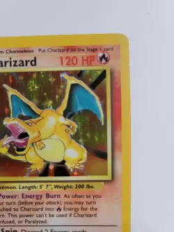Charizard Base Set Holo Unlimited 4/102 Pokemon Card WOTC LP/MP Vintage - Image 5