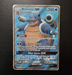 Blastoise GX SM189 SM Black Star Promo Pokemon Sun & Moon Full Art Holo - Image 1