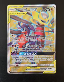 Garchomp & Giratina GX Full Art 228/236 Unified Minds Pokemon English Tag Team - Image 1