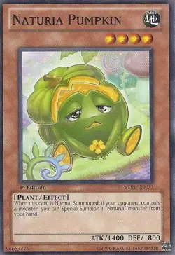 Naturia Pumpkin - STBL-EN031 - Common - 1st Edition NM Yugioh Starstrike Blast - Image 1