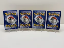 Pokemon TCG Base Set Starter Lot - Pikachu, Bulbasaur, Squirtle, Charmander - LP - Image 2