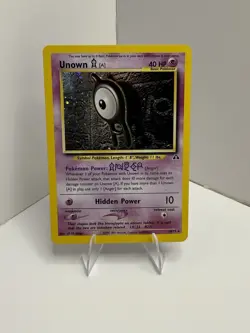 2001 Neo Discovery Unown [A] 14/75 Holo Rare - LP Vintage Pokemon WotC - Image 1