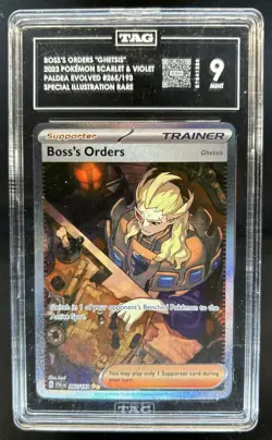 2023 Pokemon SV Boss's Orders: Ghetsis Special Illustration Rare #265/193 TAG 9 - Image 1