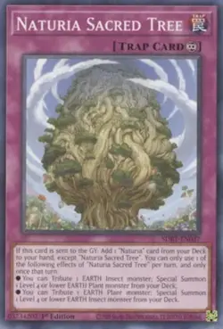 Naturia Sacred Tree - SDBT-EN037 - Common - 1st Edition NM Yugioh Structure Deck - Image 1
