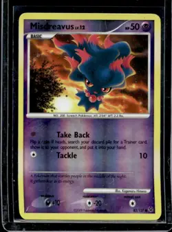 2009 Pokemon Platinum Misdreavus Reverse Holo #83 - Image 1