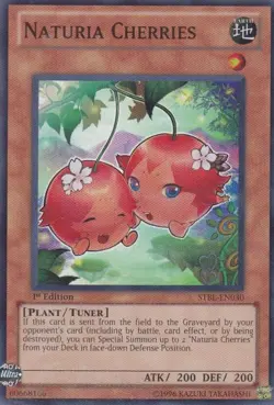 Naturia Cherries - STBL-EN030 - Super Rare - 1st Edition NM Yugioh Starstrike Bl - Image 1