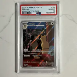 Pokemon Persian 078/064 SV: Shrouded Fable Illustration Rare IR PSA 10 - Image 1
