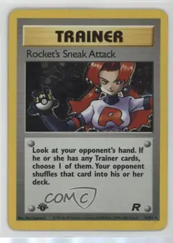 Rocket's Sneak Attack Holo 1st Ed. Pokemon Team Rocket #16 2000 - Image 1