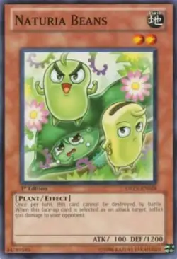 Naturia Beans - DREV-EN028 - Common - Unlimited Edition LP Yugioh Duelist Revolu - Image 1