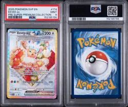 2025 Pokemon SVP EN Eevee EX #174 PRE Super-Premium Collection PSA 9 - Image 3