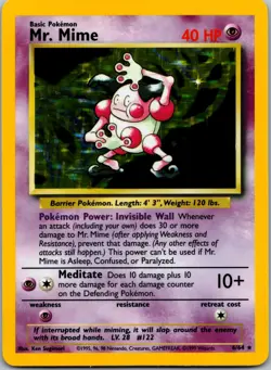 Mr. Mime 06/64 - Jungle Pokemon TCG Unlimited Holo LP - Image 1