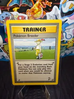 Pokemon Breeder 105/130 - Base Set 2 - Pokemon TCG - LP - Image 1