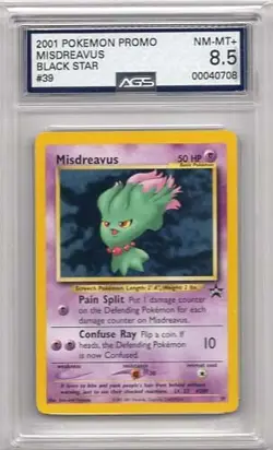 MISDREAVUS BLACK STAR PROMO #39 POKEMON AGS #00040708 GRADED NM-MT+ 8.5 2001 - Image 1