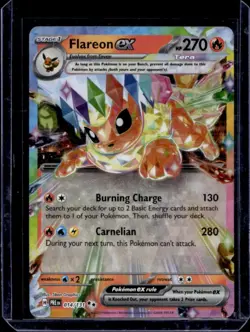 2025 Pokemon Prismatic Evolutions Flareon ex #014/131 - Image 1