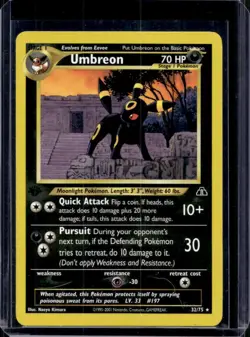 2001 Pokemon Neo Discovery Umbreon #32/75 - Image 1