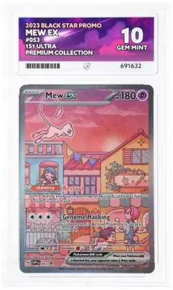 ACE 10 Mew EX 053 Black Star Promo 151 UPC Ace 10 Perfect Sub Grades - Pokemon - Image 2