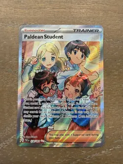 Paldean Student 230/091 Full Art Pokemon TCG Paldea Fates NM - Image 1